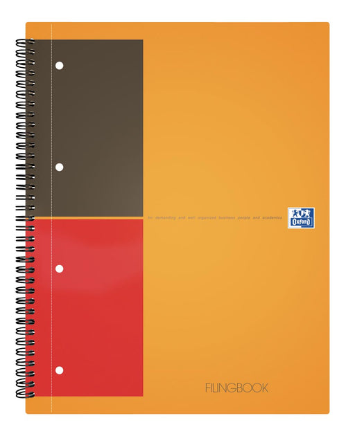 Oxford INTERNATIONAL filingbook, 200 bladzijden,ft A4+, geruit 5 mm 5 stuks, OfficeTown
