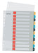 Leitz Cosy tabbladen, ft A4, 11-gaatsperforatie, PP, geassorteerde kleuren, set 1-12 15 stuks, OfficeTown
