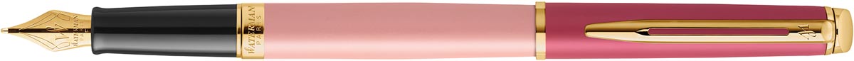 Waterman Hémisphère Colour Blocking vulpen, medium punt, Pink GT met vergulde accenten