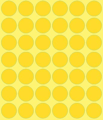 Avery Ronde etiketten geel, 18 mm diameter, 1.056 stuks