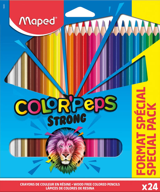 Maped kleurpotlood Color'Peps 20 kleurpotloden + 4 fluo 12 stuks, OfficeTown