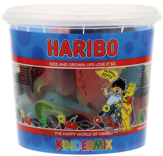 Haribo kindermix snoepgoed emmer van 650 g
