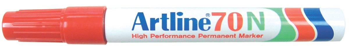 Permanente viltstift Artline 70N rood