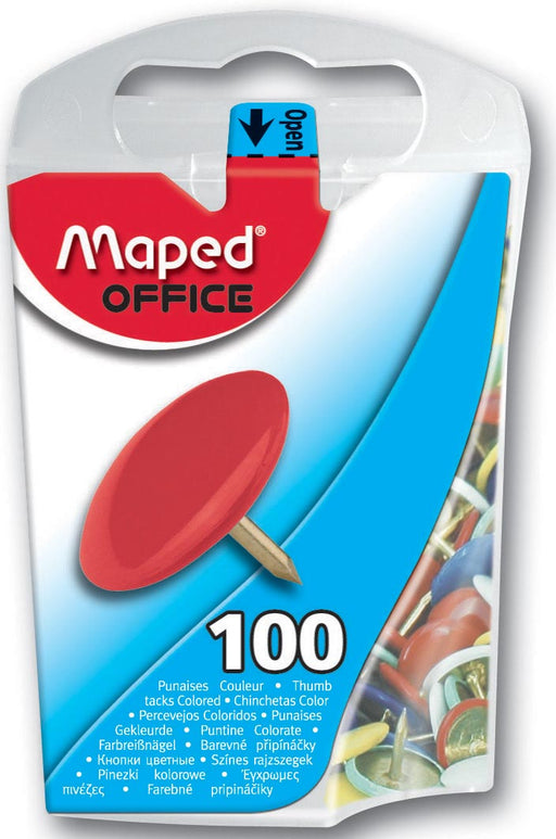 Maped punaises assortiment, doos van 100 stuks 12 stuks, OfficeTown