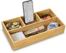 CEP desk organizer uit bamboe, liggend, 4 vakken, OfficeTown