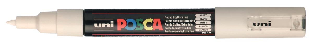 Uni POSCA verfstift PC-1MC, 0,7 mm, wit