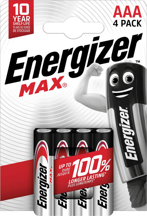 Energizer batterijen Max AAA/LR03/E92, blister van 4 12 stuks, OfficeTown