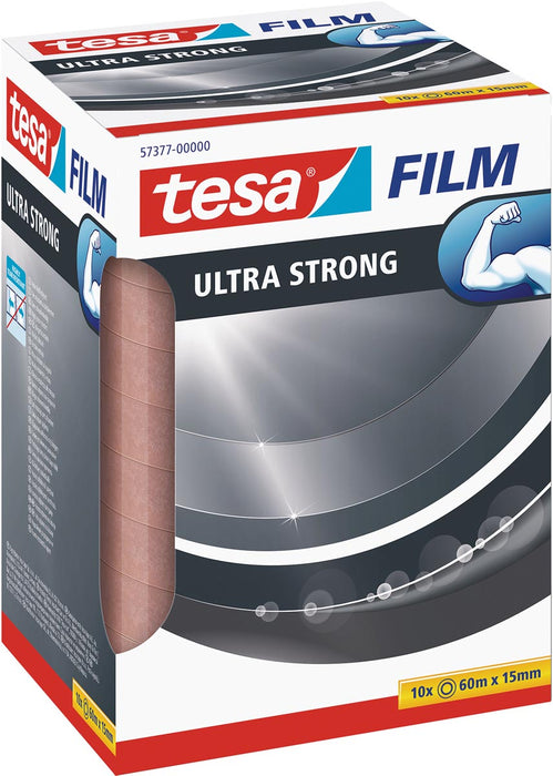 tesafilm Ultra-Strong, 60 m x 15 mm, toren van 10 rolletjes