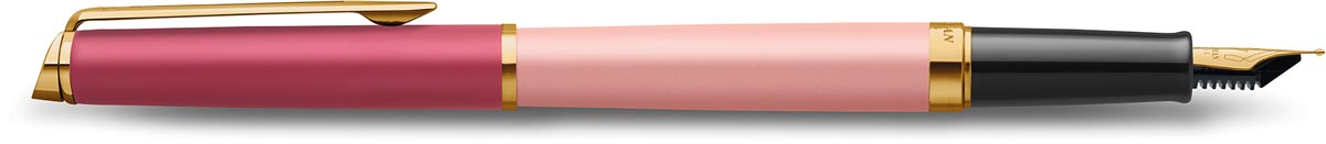 Waterman Hémisphère Colour Blocking vulpen, medium punt, Pink GT met vergulde accenten