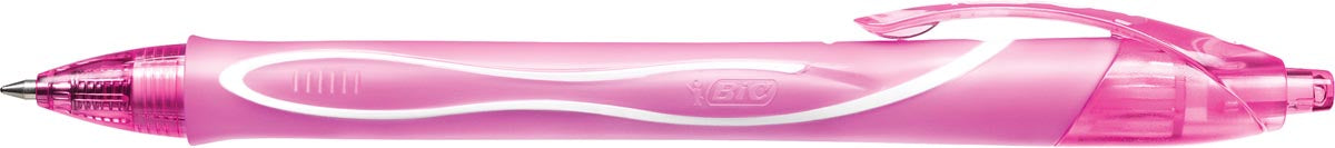 Bic Gel-ocity Quick Dry Gelroller, roze 12 stuks met 0,3 mm schrijfbreedte