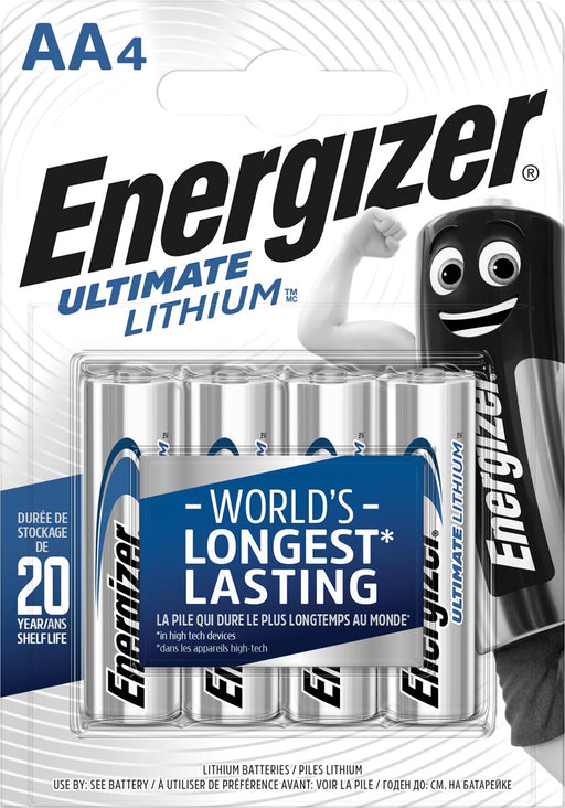 Energizer batterijen Lithium AA, blister van 4 stuks 12 stuks, OfficeTown