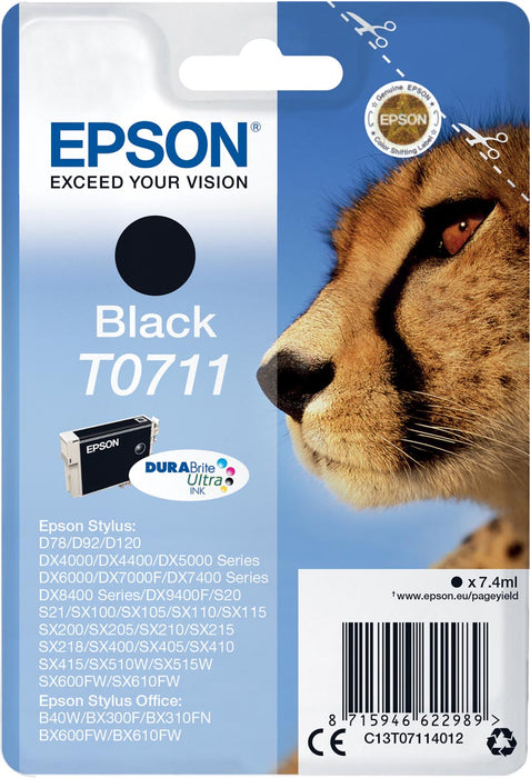 Epson inktcartridge T0711 voor Epson Stylus BX 310/600/D 120/D 78/S 20