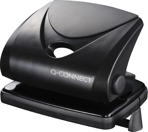 Q-CONNECT perforator voor gemiddeld gebruik, 20 vel, zwart Q-CONNECT