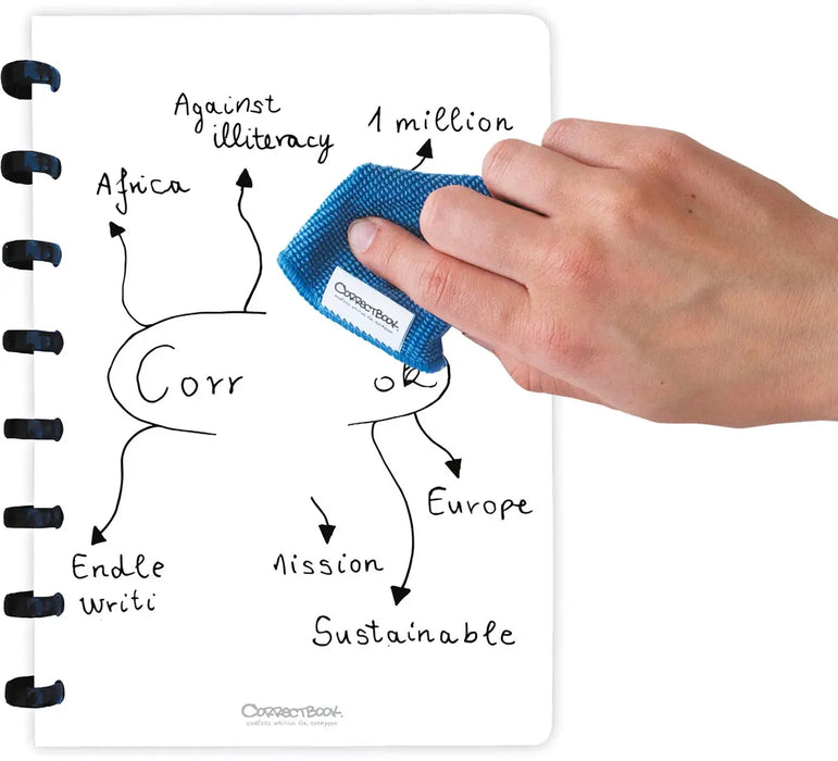 Correctbook A5 Original: uitwisbaar / herbruikbaar notitieboek, blanco, Peachy Orange (oranje)