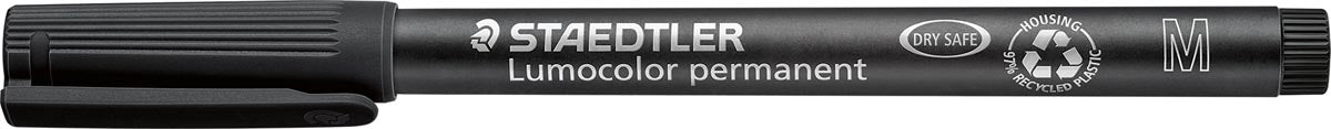 Staedtler Lumocolor 317, OHP-marker, permanente marker, 1,0 mm, zwart