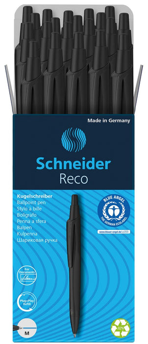 Schneider gerecyclede balpen Reco, zwart