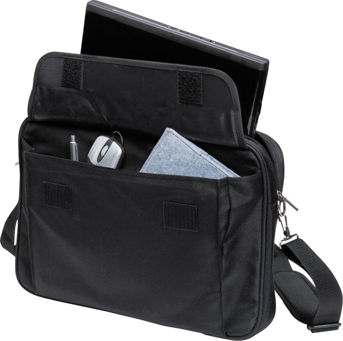 Dicota laptoptas Value Toploading Kit, voor laptops tot 15,6 inch, inclusief muis, zwart