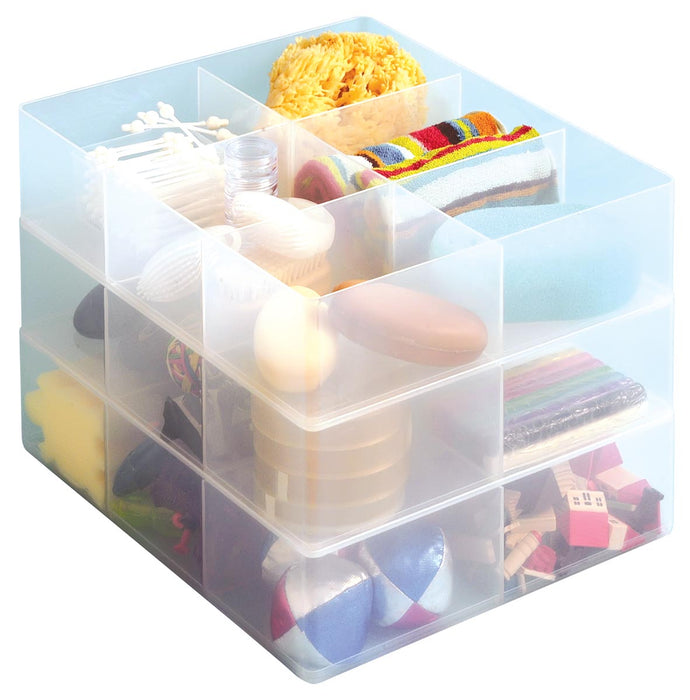 Really Useful Box Doos, kantoorverdeler met 6 vakjes, transparant