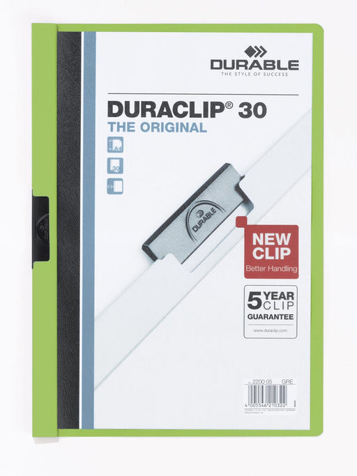 Durable klemmap Duraclip Original 30 groen 25 stuks, OfficeTown
