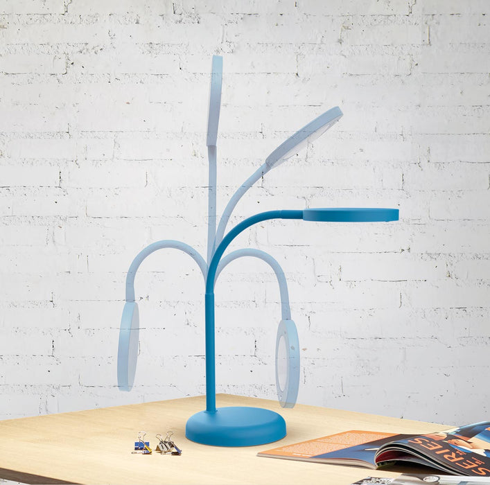 MAUL bureaulamp LED Joy op voet, warmwit licht, athlantic blue 12 stuks, OfficeTown