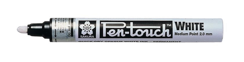 Sakura Verf Marker Pen-Touch - Medium punt van 2 mm, wit