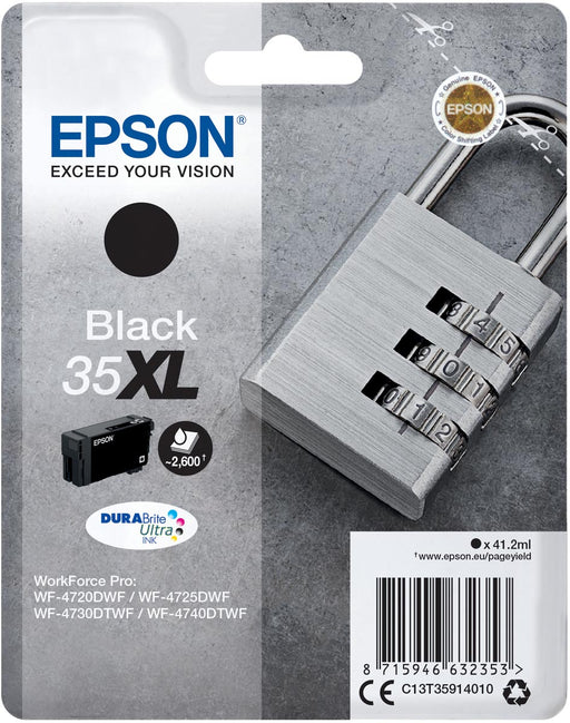 Epson inktcartridge 35 XL, 41,2 ml, OEM C13T35914010, zwart 6 stuks, OfficeTown