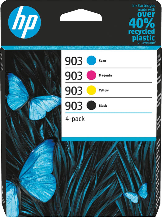 HP inktcartridge 903, 300 pagina's, OEM 6ZC73AE, 4 kleuren, Geschikt voor HP OfficeJet 6950, HP OfficeJet Pro 6960, HP OfficeJet Pro 6970