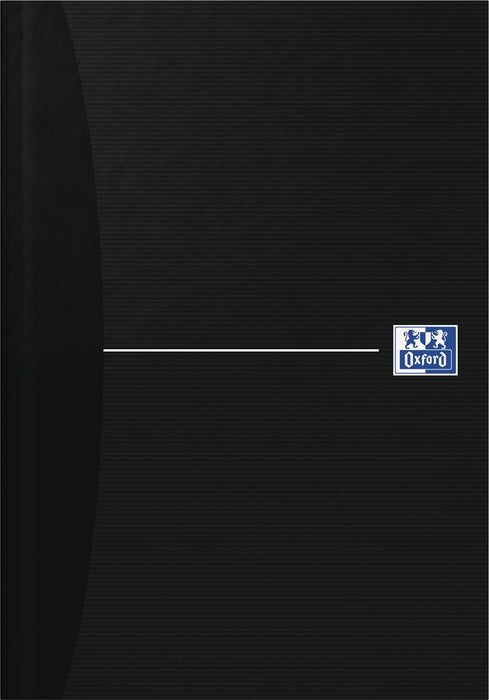 Oxford Office Essentials schrift, harde kaft, 192 bladzijden, gelijnd, ft A5, smart black 5 stuks, OfficeTown