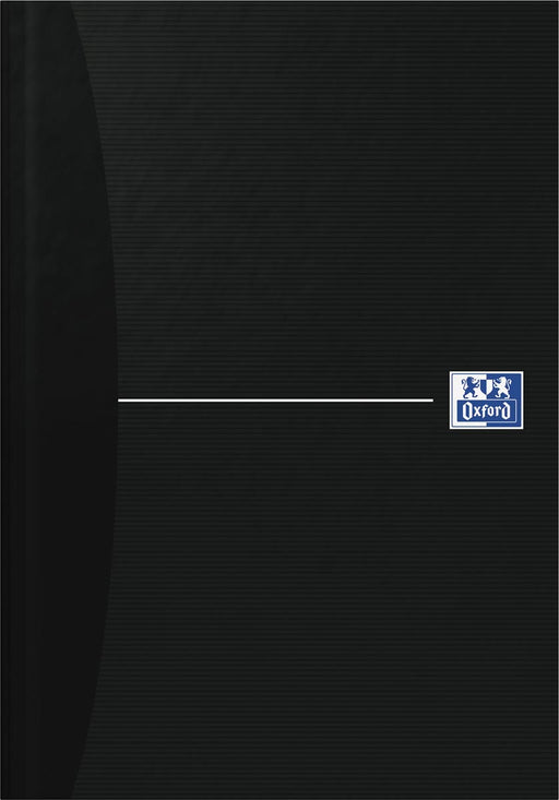 Oxford Office Essentials schrift, harde kaft, 192 bladzijden, gelijnd, ft A5, smart black 5 stuks, OfficeTown