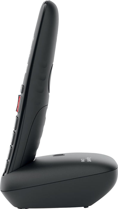 Gigaset E290 draadloze telefoon met grote toetsen en handsfree functie, zwart