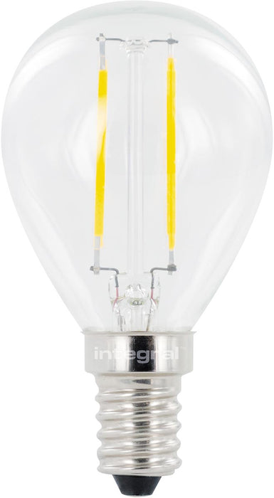 Integral Mini Globe LED lamp E14, niet dimbaar, 2.700 K, 2 W, 250 lumen 10 stuks, OfficeTown