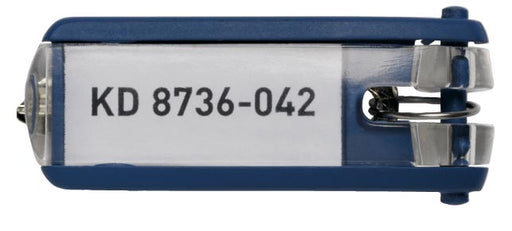 Durable sleutelhanger Key Clip, blauw, pak van 6 stuks 12 stuks, OfficeTown