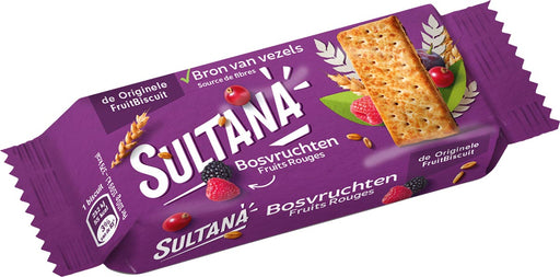 Sultana Fruitbiscuits Bosvruchten, 43 g 24 stuks, OfficeTown
