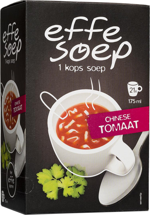 Effe Soep 1-kops, Chinese tomaat, 175 ml, doos van 21 zakjes 4 stuks, OfficeTown