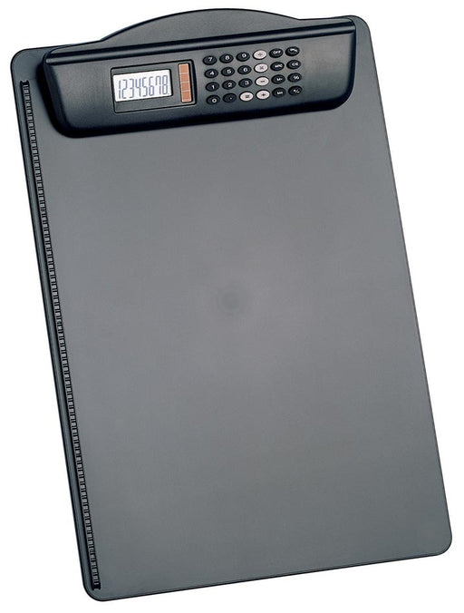MAUL klemplaat hard kunststof met calculator A4 staand zwart 5 stuks, OfficeTown