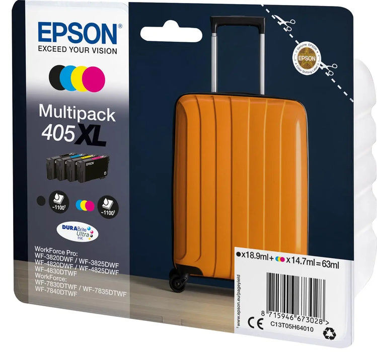 Epson inktcartridge 405XL, 1.100 pagina's, OEM C13T05H64010, 4 kleuren