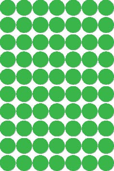 Ronde etiketten van Apli in hoesje, diameter 19 mm, groen, 560 stuks, 70 per vel