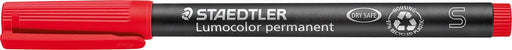Staedtler Lumocolor 313, OHP-marker, permanent, 0,4 mm, rood 10 stuks, OfficeTown