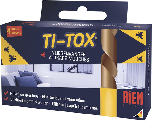 Riem Ti-Tox anti-vliegenkleefband, 4 stuks 24 stuks, OfficeTown