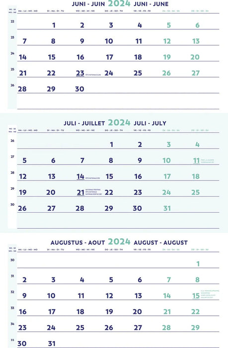 Brepols driemaandskalender 2025 50 stuks, OfficeTown