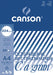 Canson tekenblok C à grain 224 g/m², ft 21 x 29,7 cm (A4) 10 stuks, OfficeTown