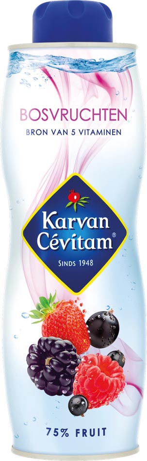 Karvan Cévitam siroop, fles van 60 cl, bosvruchten 6 stuks, OfficeTown