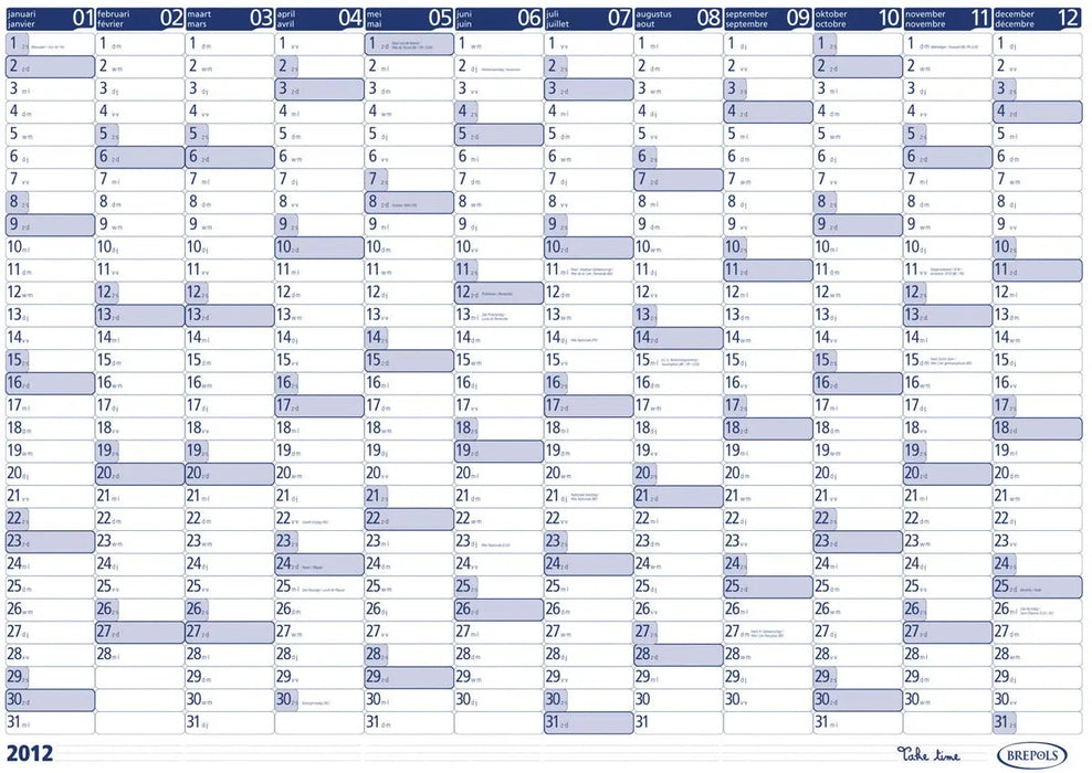 Brepols jaarplanner, 2025, OfficeTown