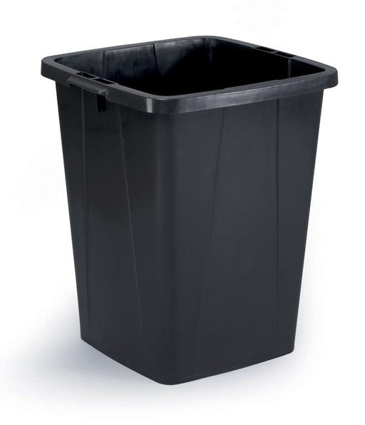 Durable afvalbak Durabin 90 liter, zwart 6 stuks, OfficeTown