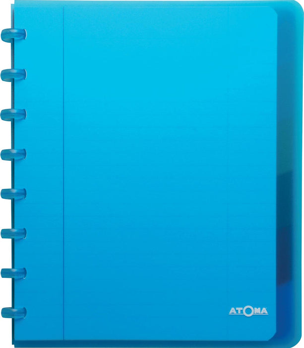 Atoma Trendy schrift, ft A5+, 120 bladzijden, gelijnd, met 6 tabbladen, in geassorteerde kleuren 10 stuks, OfficeTown