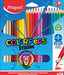 Maped kleurpotlood Color'Peps Strong, 24 potloden in een kartonnen etui 12 stuks, OfficeTown