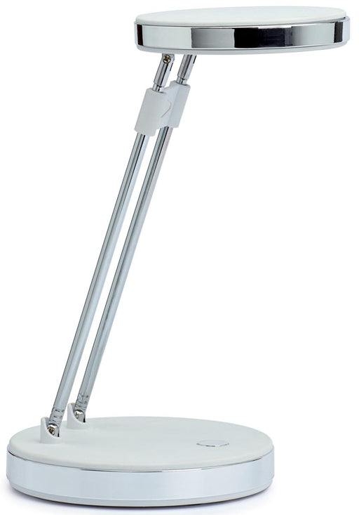 MAUL bureaulamp LED Puck op voet, verschuifbaar in hoogte, daglicht wit licht, wit 12 stuks, OfficeTown