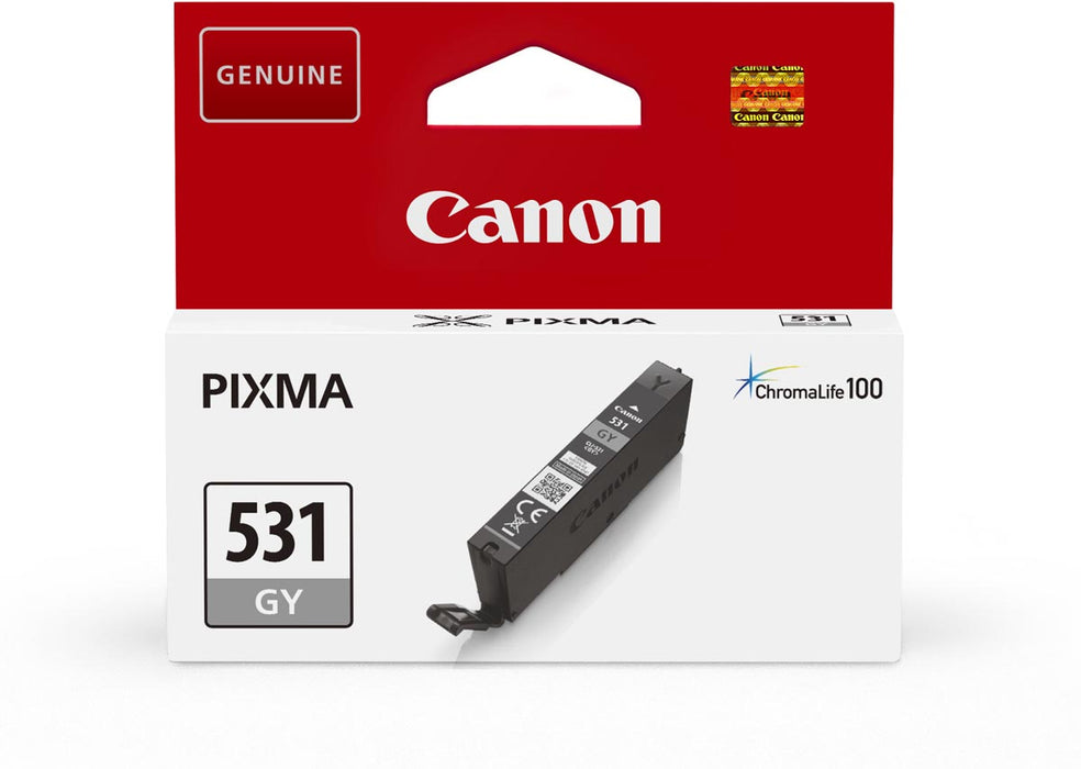 Canon inktcartridge CLI-531, 515 pagina's, OEM 6122C001, grijs Canon