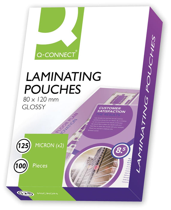 Lamineerhoes Q-CONNECT 2x 125 micron A7 100 stuks