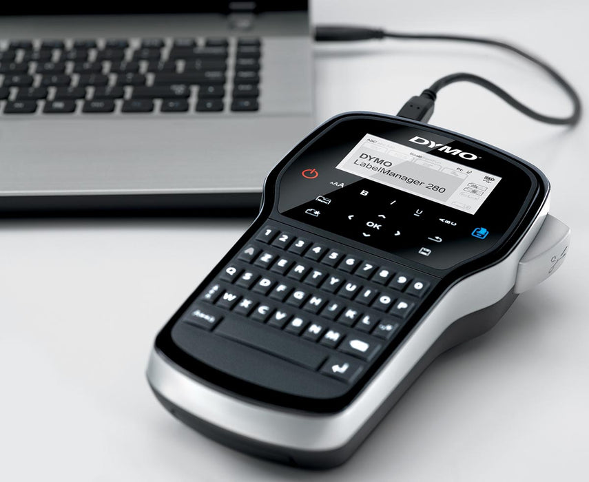 Dymo LabelManager 280 Labelmaker, azerty-toetsenbord met oplaadbare batterij